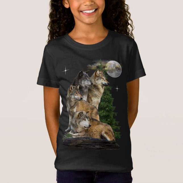 Wolf and Moon T-Shirt (Front)