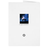 Wolf and Moon Winter Solstice Blessings Card (Back)