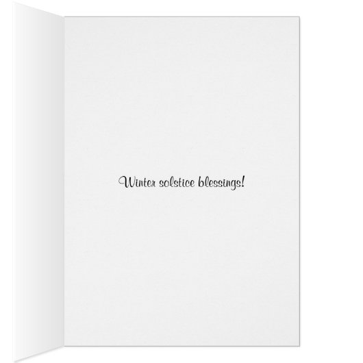 Wolf and Moon Winter Solstice Blessings Card (Inside (Right))