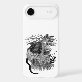 Wolf and Raven with Skull iPhone 17 Air Case