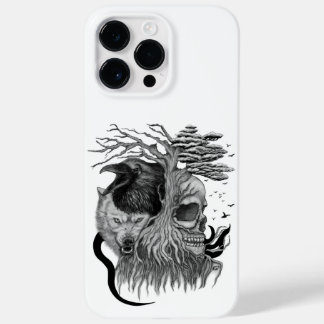 Wolf and Raven with Skull Case-Mate iPhone 14 Pro Max Case