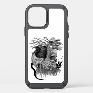 Wolf and Raven with Skull Speck iPhone 12 Case