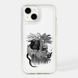 Wolf and Raven with Skull Speck iPhone 14 Case