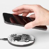 Wolf and Raven with Skull Wireless Charger (Hand)