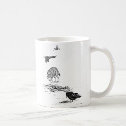 Wolf and Ravens Mug