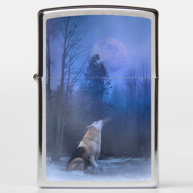 Wolf and Snow Lighter (Front)