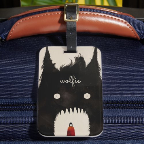 Wolf and the Little Red Riding Hood Luggage Tag