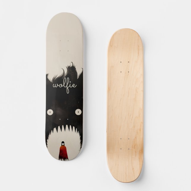 Wolf and the Little Red Riding Hood Skateboard (Front)