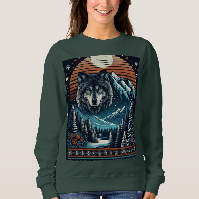 Wolf and Winter Sweatshirt (Front)