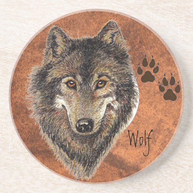 Wolf Animal Coaster (Front)