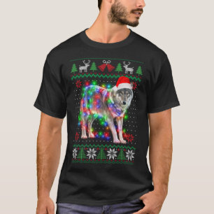 Wolf Animal Ugly Sweater Christmas Puppy Animal