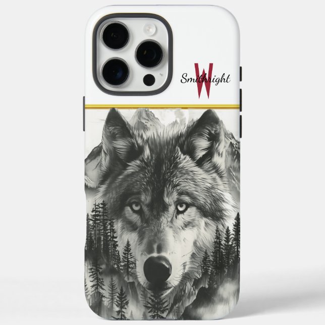 Wolf appears in dawn's misty mountains Case-Mate iPhone case (Back)