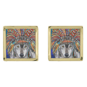 WOLF ART CUFFLINKS