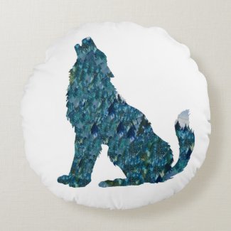 Wolf Art  cushion