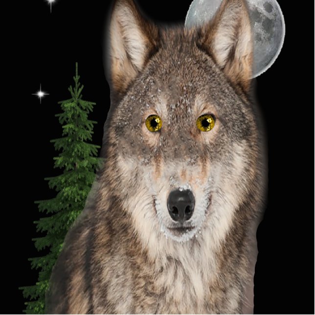 Wolf art cutout (Front)