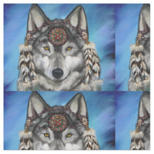 WOLF  ART FABRIC