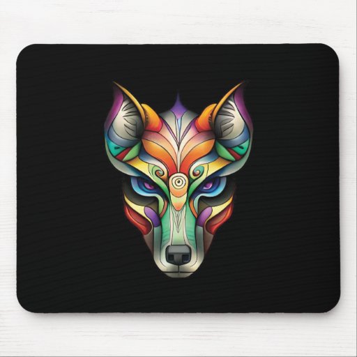 WOLF ART MOUSE PAD