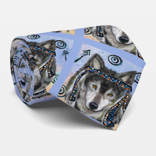  Wolf Art Neck Tie