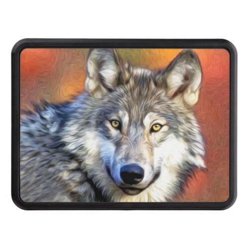 Wolf Art Painting Hitch Cover