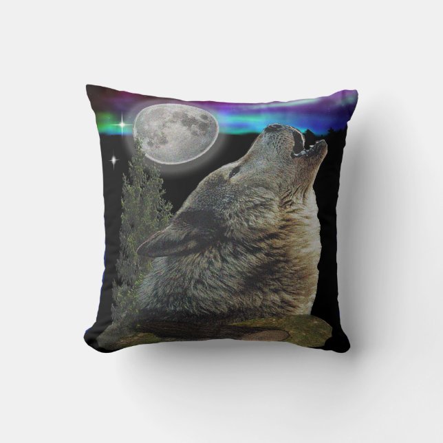 Wolf art pillows (Front)