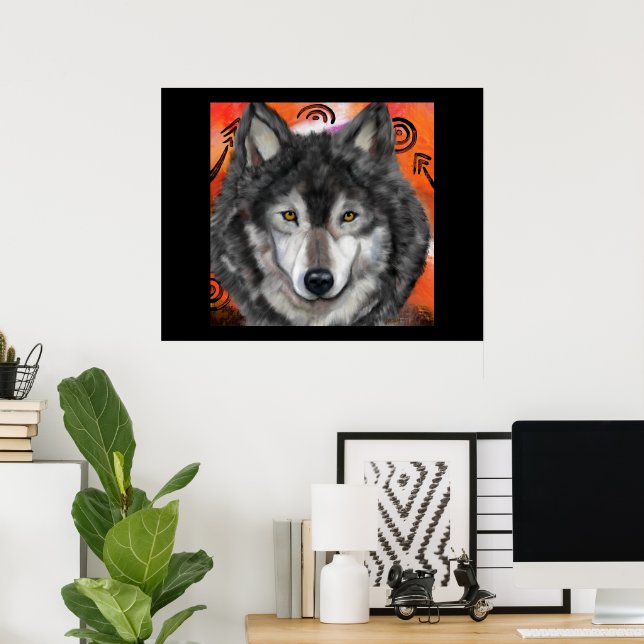  Wolf Art Poster (Home Office)