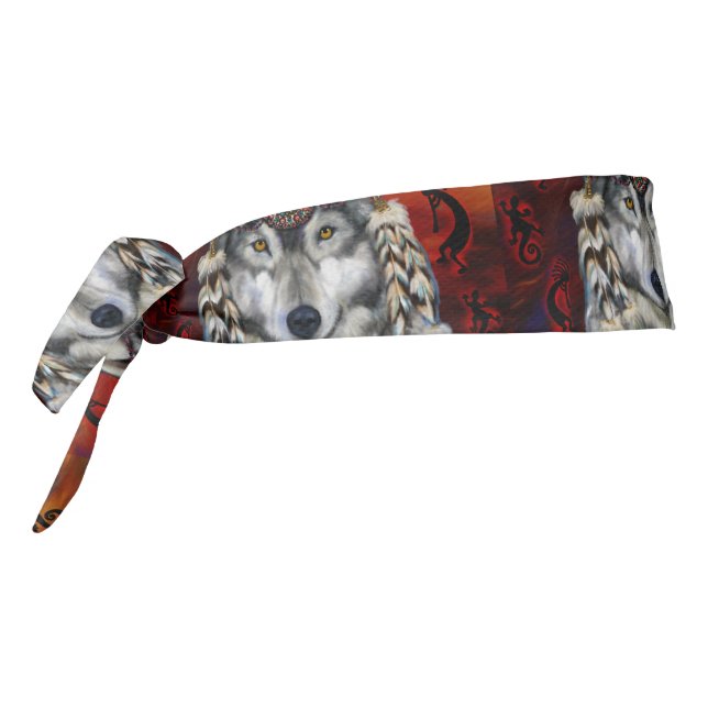 Wolf Art Tie Headband (Rotate 270)