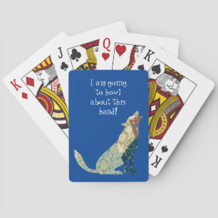 Wolf Art Vintage Silhouette Playing Cards