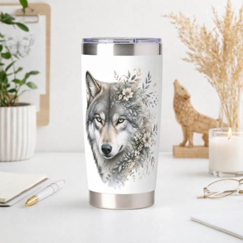 Wolf Artwork Tumbler
