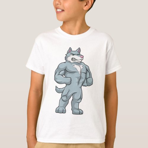 Wolf as Bodybuilder extreme T_Shirt