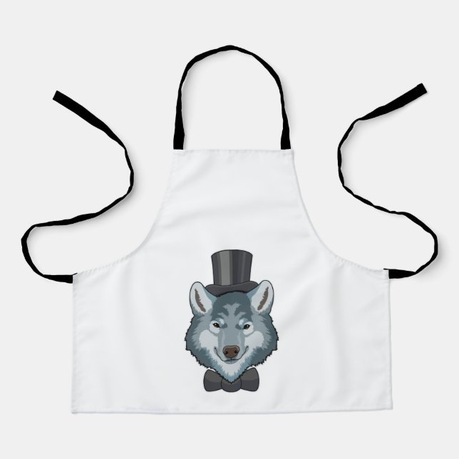 Wolf as Groom with Bow Apron (Front)