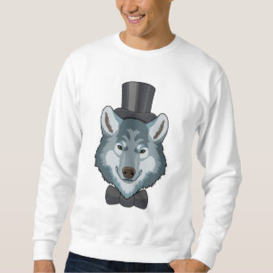 Wolf as Groom with Bow Sweatshirt