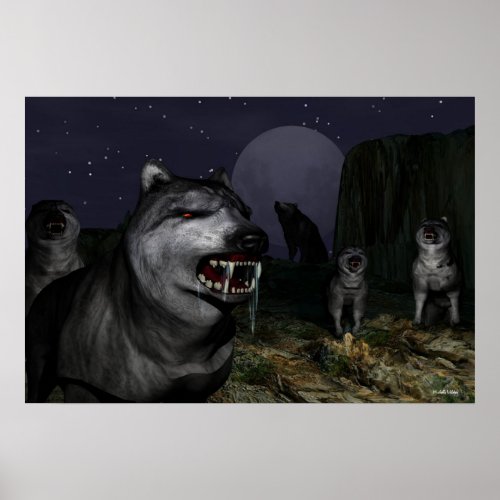 wolf attack poster