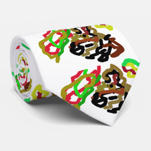 Wolf autumn love neck tie