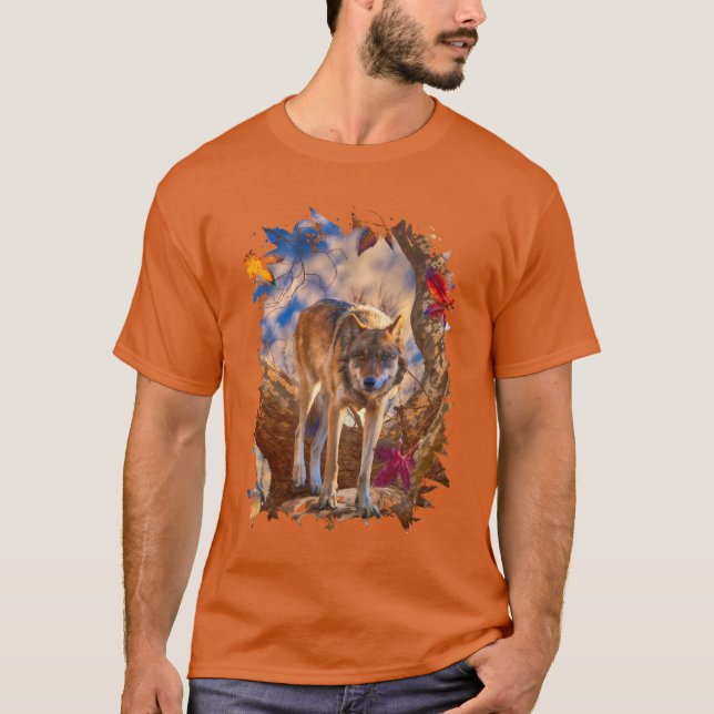 WOLF AUTUMN OBSERVATORY T-Shirt (Front)