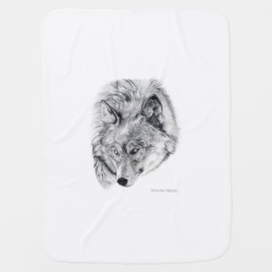 wolf baby blanket