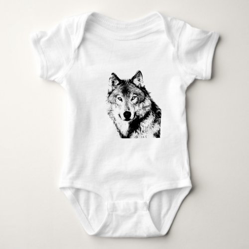 Wolf Baby Bodysuit