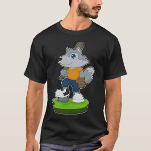 Wolf Baseball Baseball bat Sports T-Shirt