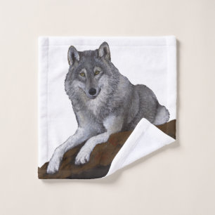 Wolf Bath Towel Set