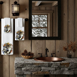 Wolf bath towel set