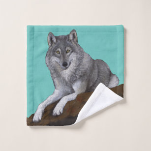 Wolf Bath Towel Set