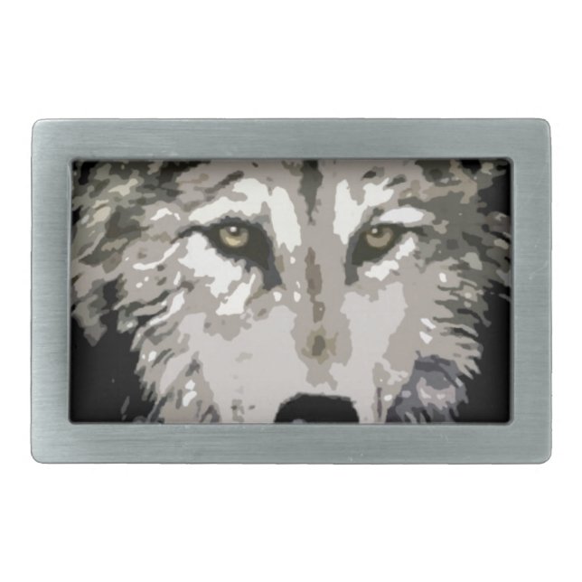 Wolf Belt Buckle (Front)