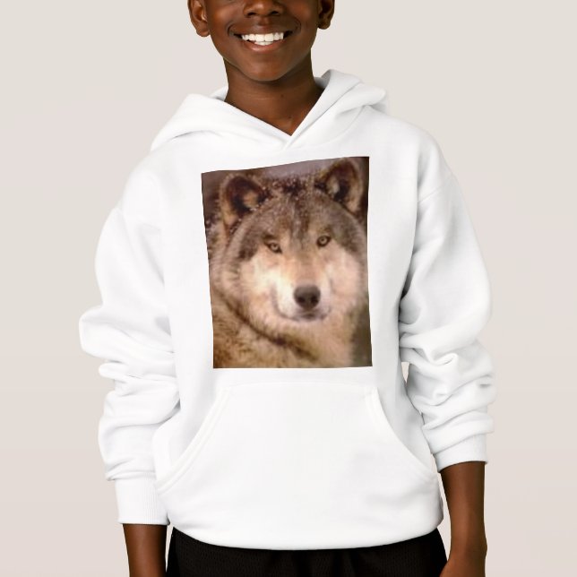 wolf, Big Teath nasty claws Hoodie (Front)