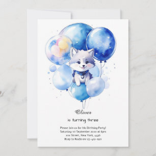 Wolf Birthday Invitation