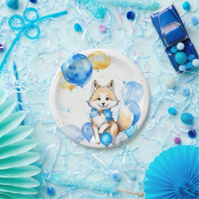Wolf Birthday Paper Plates (Party)