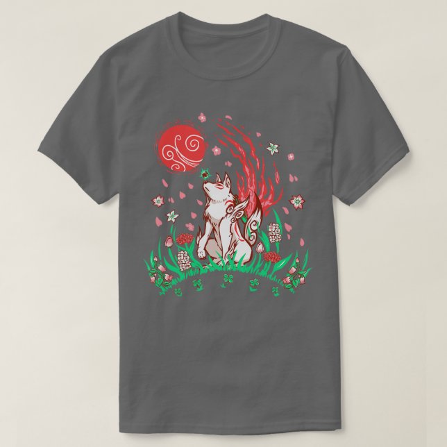 Wolf Blossom Breeze  T-Shirt (Design Front)