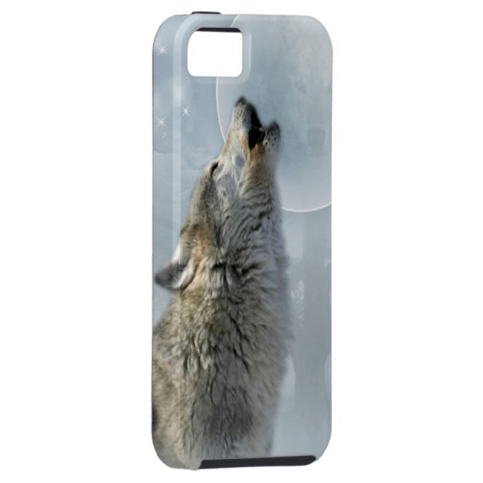 Wolf Blue Moon iPhone 5 Covers