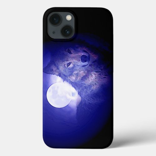 Wolf  Blue Night iPhone 13 Case
