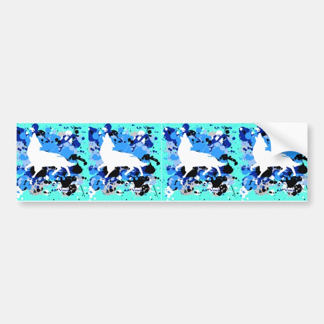 wolf bumper sticker (Front)