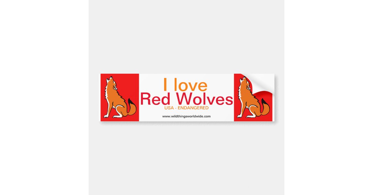 Wolf bumper sticker Zazzle