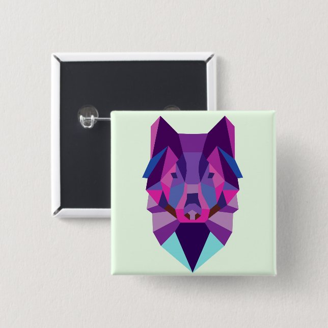 Wolf Button (Front & Back)